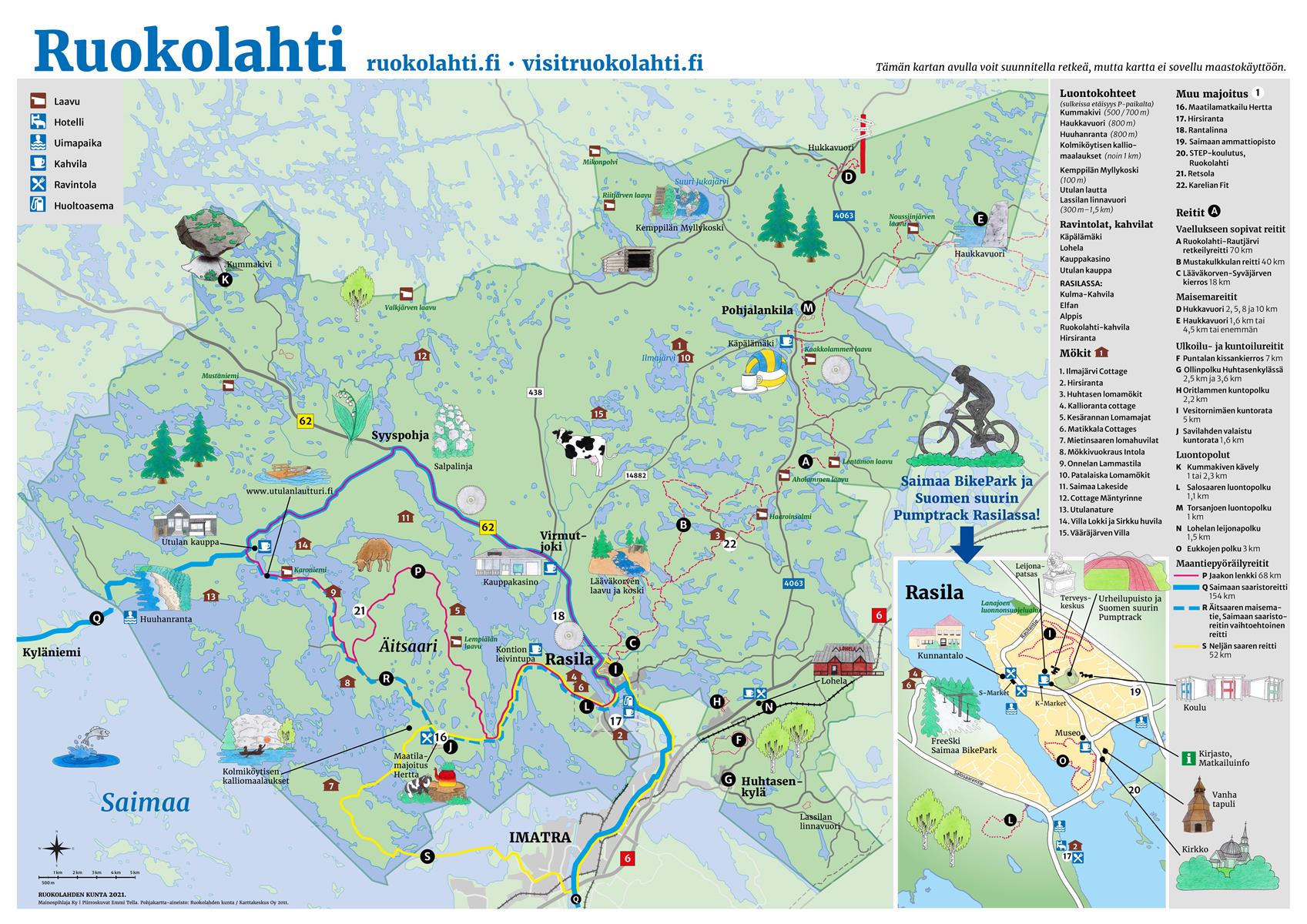 a ruokolahti map of attractions