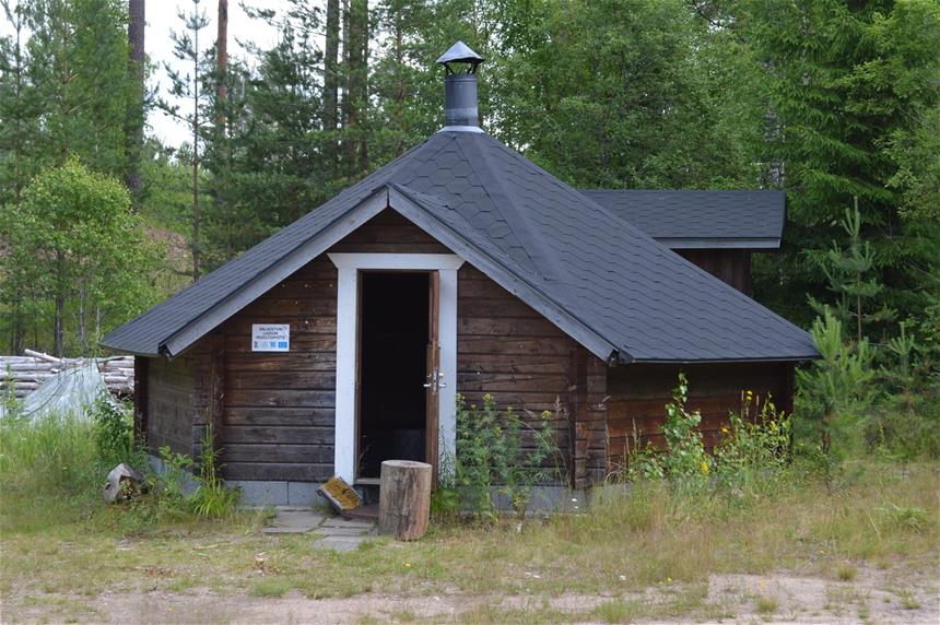 A cottage in a forest